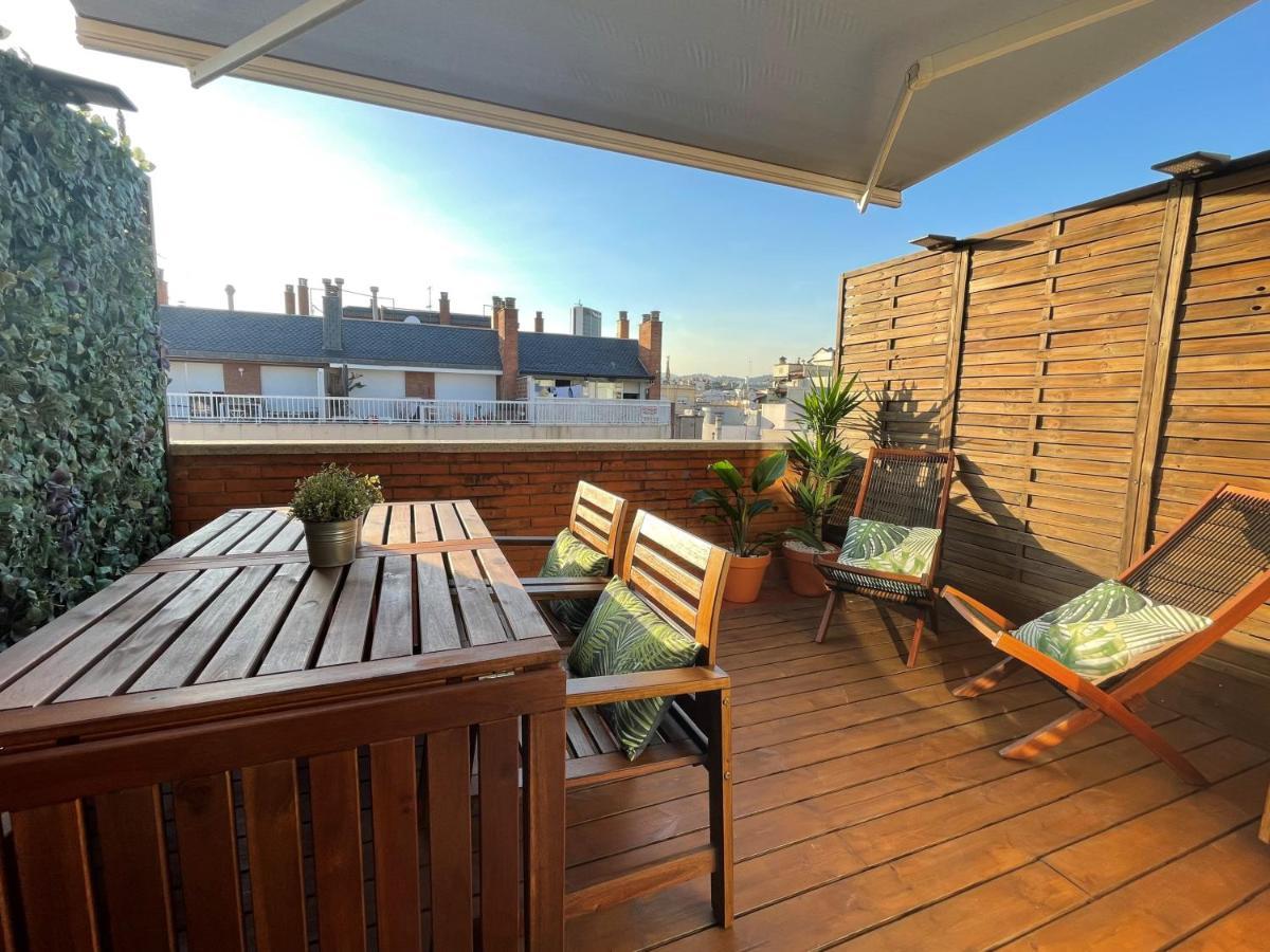 Barcelona Penthouse Private Terrace Sustainable Stay Keyless Access Exteriör bild