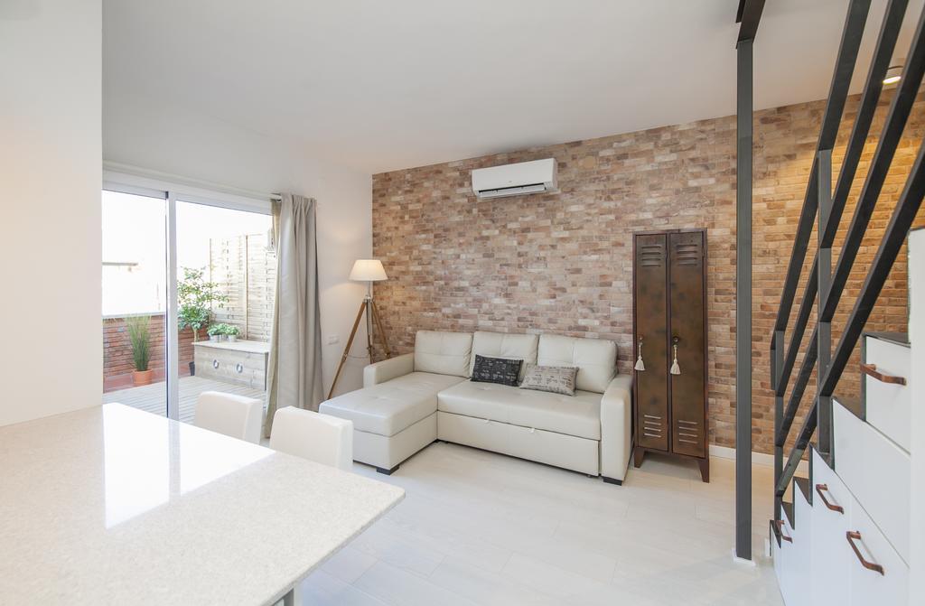 Barcelona Penthouse Private Terrace Sustainable Stay Keyless Access Exteriör bild